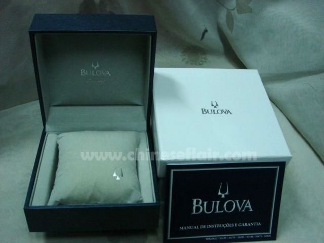 Replica Bulova Watch Box / Black Solid Boxes on Sale